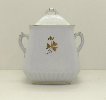 Bishop          and Stonier, England, White Ironstone Tea Leaf Covered Sugar