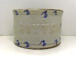 Unsigned Spongeware Butter Crock