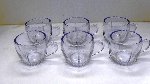 New         Martinsville, Radiance, Ice Blue Punch Cups, Set of 6